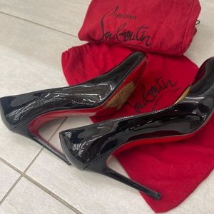 Christian Louboutin black Patent leather shoes